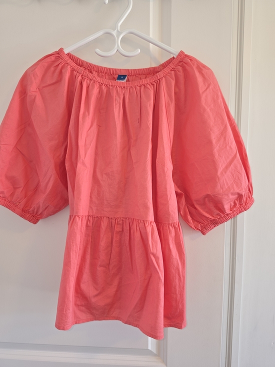Old Navy Tops - Old Navy Coral Pink Off-Shoulder Puff Sleeve Tunic